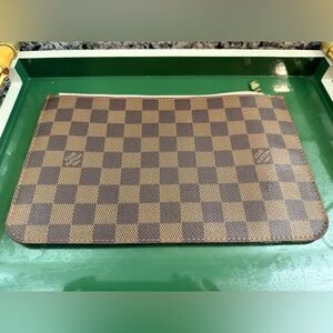 Louis Vuitton Brown Checkered Pouch